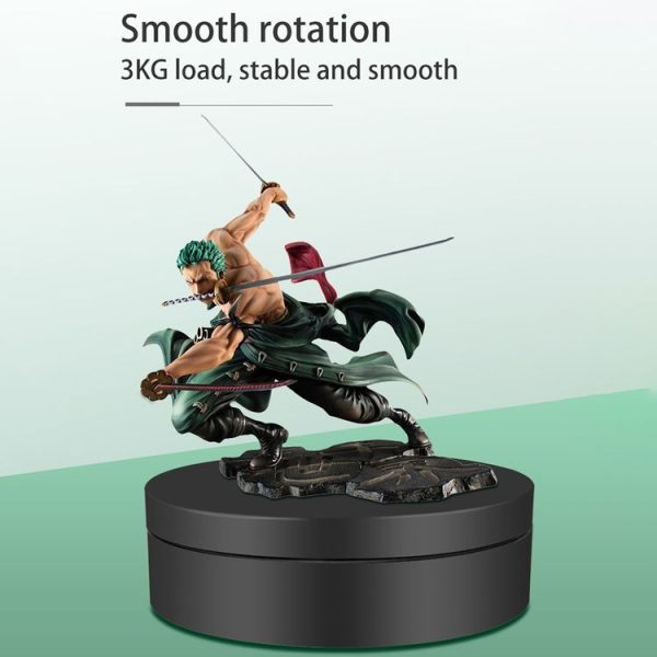 12cm 360 Degree Rotating Turntable Mirror Electric Display Stand Video Shooting Props Turntable, Load: 3kg (Gold) - Image 7