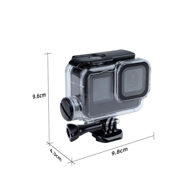 GoPro HERO10 Black / HERO9 Black 30m Charging Waterproof Housing Case with Buckle Basic Mount & Screw - Image 6