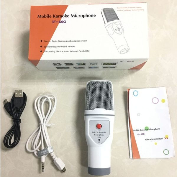 SF-690 Mobile Phone Karaoke Recording Condenser Microphone, Professional Karaoke Live Chat Capacitor Microphone - Image 6