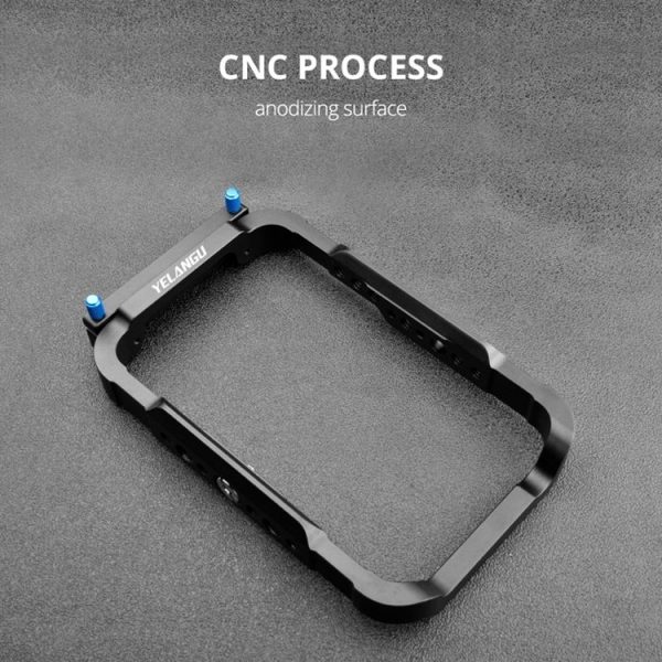 YELANGU C25 Camera Monitor Cage Stabilizer for Atomos NinjaV (Black) - Image 2