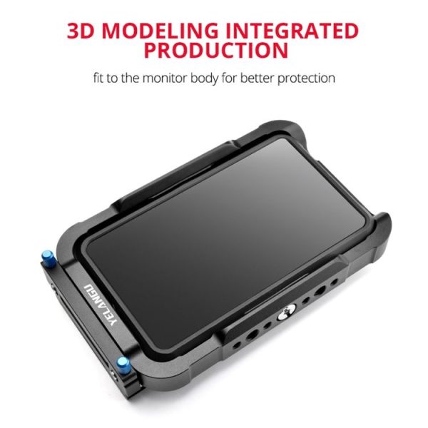 YELANGU C25 Camera Monitor Cage Stabilizer for Atomos NinjaV (Black) - Image 5