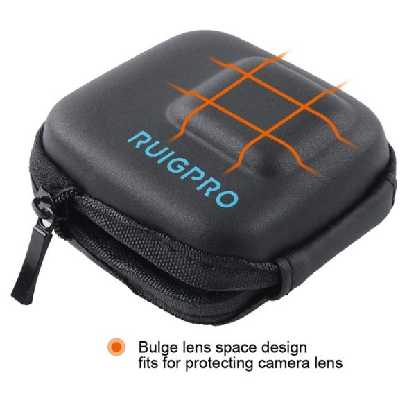 RUIGPRO Super Mini EVA Storage Protective Case Box for GoPro Hero11 Black / HERO10 Black / HERO9 Black / HERO8 Black / 7 / 6 / 5 (Black) - Image 3