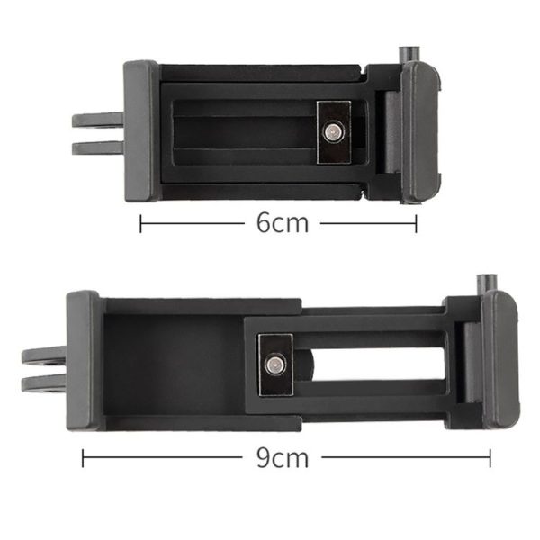 Selfie Sticks Monopods Mount Phone Clamp for iPhone, Samsung, HTC, Sony, LG and other Smartphones, Clip Range: 6-9cm (Black) - Image 3
