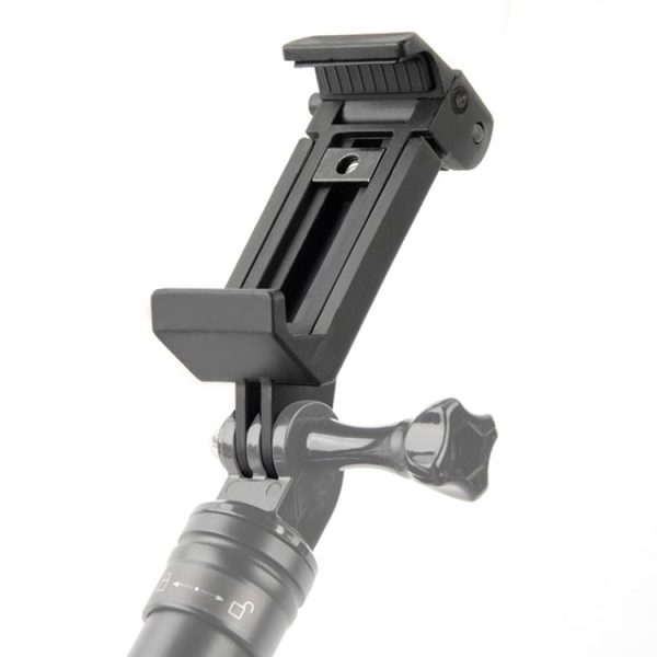 Selfie Sticks Monopods Mount Phone Clamp for iPhone, Samsung, HTC, Sony, LG and other Smartphones, Clip Range: 6-9cm (Black) - Image 4