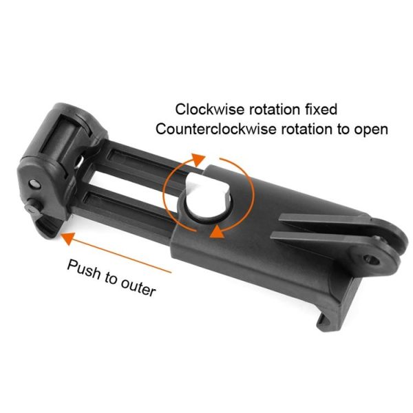 Selfie Sticks Monopods Mount Phone Clamp for iPhone, Samsung, HTC, Sony, LG and other Smartphones, Clip Range: 6-9cm (Black) - Image 7