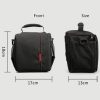 HUWANG HU107420 Portable Waterproof Scratch-proof Polyester Surface Material Outdoor Sports Sling Shoulder Bag Handbag DSLR Camera Bag Phone Bag with Adjustable Detachable Shoulder Strap for GoPro, SJCAM, Nikon, Canon, Xiaomi Xiaoyi YI, Apple, Samsung, Huawei, Size: 18 x 17 x 13 cm (Red) - Image 11