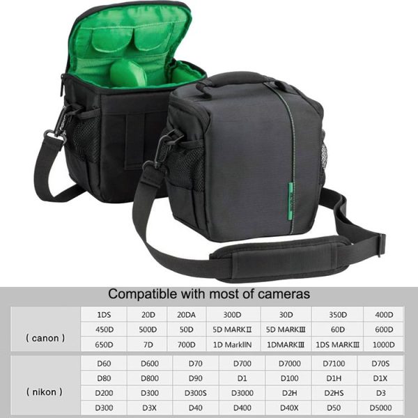 HUWANG HU107420 Portable Waterproof Scratch-proof Polyester Surface Material Outdoor Sports Sling Shoulder Bag Handbag DSLR Camera Bag Phone Bag with Adjustable Detachable Shoulder Strap for GoPro, SJCAM, Nikon, Canon, Xiaomi Xiaoyi YI, Apple, Samsung, Huawei, Size: 18 x 17 x 13 cm (Red) - Image 12