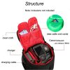 HUWANG HU107420 Portable Waterproof Scratch-proof Polyester Surface Material Outdoor Sports Sling Shoulder Bag Handbag DSLR Camera Bag Phone Bag with Adjustable Detachable Shoulder Strap for GoPro, SJCAM, Nikon, Canon, Xiaomi Xiaoyi YI, Apple, Samsung, Huawei, Size: 18 x 17 x 13 cm (Red) - Image 13