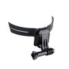 Helmet Mount with J-Hook Buckle for GoPro, Insta360, DJI and Other Action Cameras (Black)