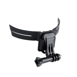 Helmet Mount with J-Hook Buckle for GoPro, Insta360, DJI and Other Action Cameras (Black)