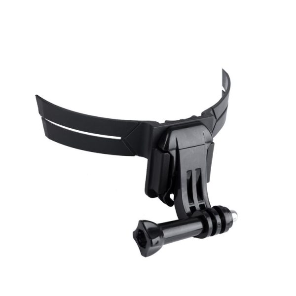 Helmet Mount with J-Hook Buckle for GoPro, Insta360, DJI and Other Action Cameras (Black)