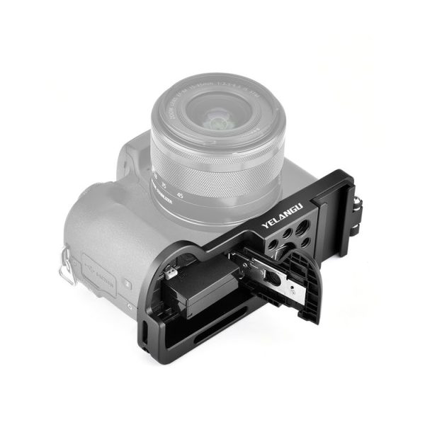 YELANGU CL13 Camera Expansion Board Base L Plate for Canon EOS M50 (Black) - Image 6