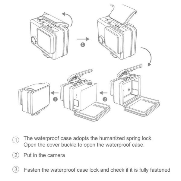 Original Xiaomi Youpin SEABIRD Camera Diving Waterproof Case (Black) - Image 6