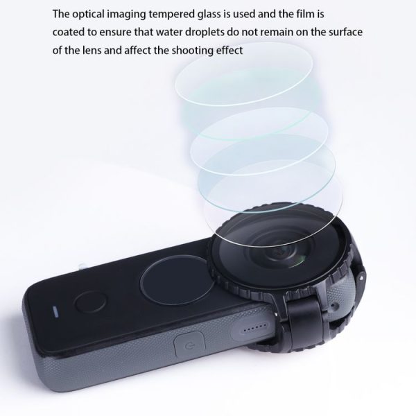 Lens Guard Protective Glass Cover for Insta360 One X2 (Black) - Image 4