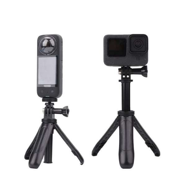 Multi-functional Foldable Tripod Holder Selfie Monopod Stick for GoPro, Insta360, DJI and Other Action Cameras, Length: 12-23cm (Blue) - Image 3
