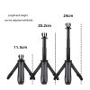Multi-functional Foldable Tripod Holder Selfie Monopod Stick for GoPro, Insta360, DJI and Other Action Cameras, Length: 12-23cm (Blue) - Image 5