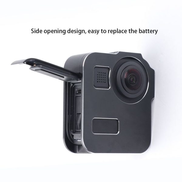 Dual Cold Shoes CNC Aluminum Alloy Frame Cage for GoPro Max (Black) - Image 3