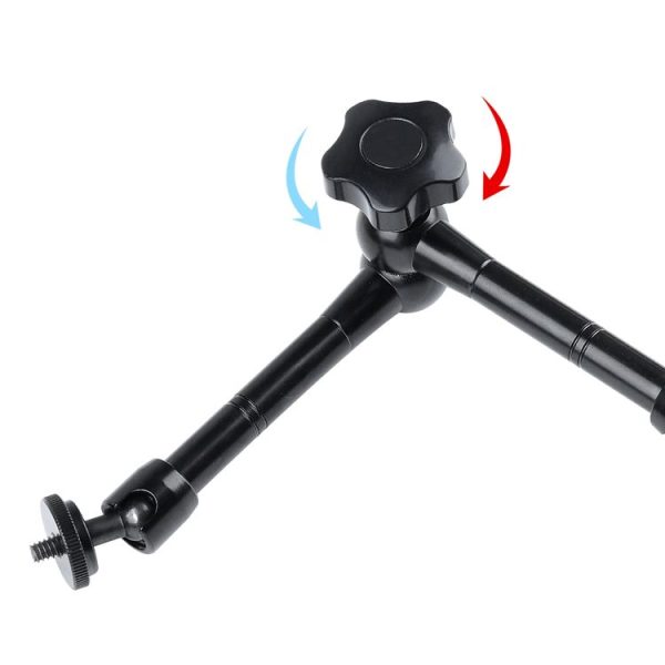 11 inch Adjustable Friction Articulating Magic Arm + Large Claws Clips - Image 4
