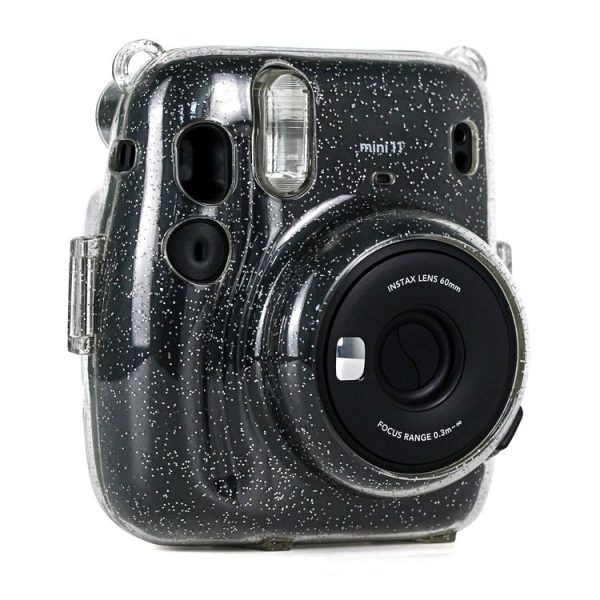 Glitter Power Crystal Case with Strap for FUJIFILM Instax mini 11 (Transparent) - Image 6