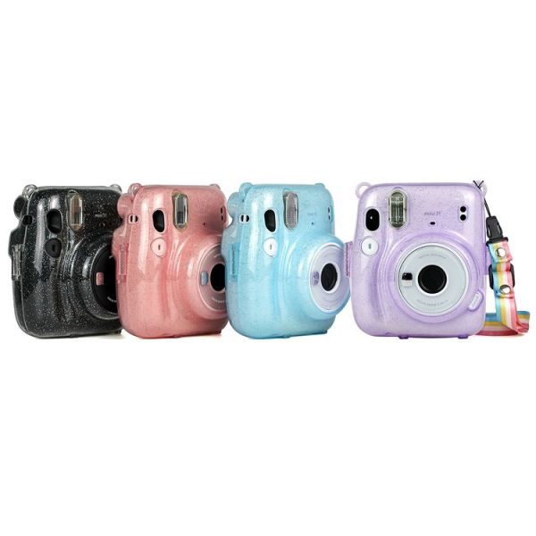 Glitter Power Crystal Case with Strap for FUJIFILM Instax mini 11 (Transparent) - Image 7