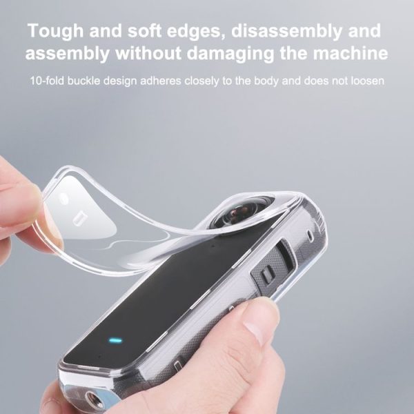 Insta360 X3 Full Body Clear TPU Protective Case (Transparent) - Image 5