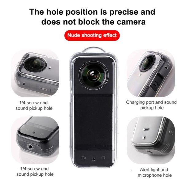 Insta360 X3 Full Body Clear TPU Protective Case (Transparent) - Image 6