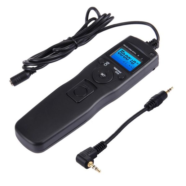 RST-7001 LCD Screen Time Lapse Intervalometer Shutter Release Digital Timer Remote Controller with C6 Cable for CANON 1000D / 550D / 60D, PENTAX: K20D / K200D / K10D, SAMSUNG GX-20 / GX-10 Camera (Black) - Image 2