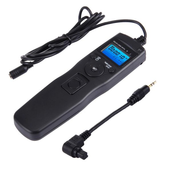 RST-7002 LCD Screen Time Lapse Intervalometer Shutter Release Digital Timer Remote Controller with C8 Cable for CANON 1D / 1DS / 50D / 40D / 30D / 20D / 10D / 5D / 7D Camera (Black) - Image 2