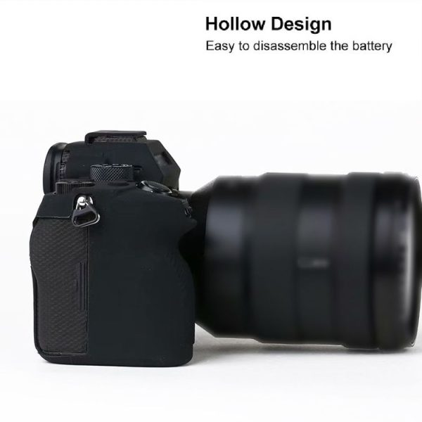 Sony A7R4 Soft Silicone Protective Case (Black) - Image 5