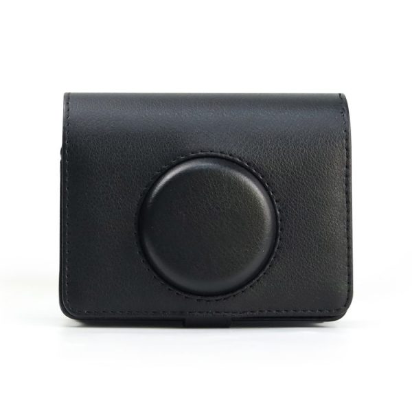 Retro Full Body Camera PU Leather Case Bag with Strap for FUJIFILM instax mini Evo (Black) - Image 2