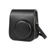 Solid Color Full Body Camera Leather Case Bag with Strap for FUJIFILM Instax mini 11 (Black) - Image 3