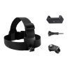 Elastic Mount Belt Adjustable Head Strap with Phone Clamp & Screw & S-type Adapter for GoPro HERO10 Black / HERO9 Black / 8 / 7 / 6 / 5, Xiaoyi and Other Action Cameras, Smarphones (Black)