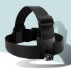 Elastic Mount Belt Adjustable Head Strap with Phone Clamp & Screw & S-type Adapter for GoPro HERO10 Black / HERO9 Black / 8 / 7 / 6 / 5, Xiaoyi and Other Action Cameras, Smarphones (Black) - Image 2