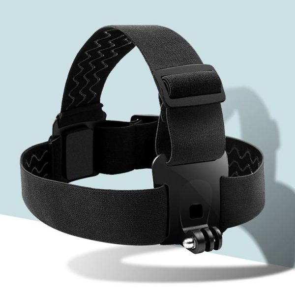 Elastic Mount Belt Adjustable Head Strap with Phone Clamp & Screw & S-type Adapter for GoPro HERO10 Black / HERO9 Black / 8 / 7 / 6 / 5, Xiaoyi and Other Action Cameras, Smarphones (Black) - Image 2