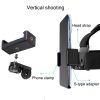 Elastic Mount Belt Adjustable Head Strap with Phone Clamp & Screw & S-type Adapter for GoPro HERO10 Black / HERO9 Black / 8 / 7 / 6 / 5, Xiaoyi and Other Action Cameras, Smarphones (Black) - Image 5