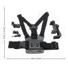 Adjustable Body Mount Belt Chest Strap with Phone Clamp & S-type Adapter & J Hook Mount & Long Screw for GoPro, Insta360, DJI and Other Action Cameras, Smartphones (Black) - Image 2
