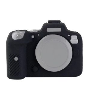Canon EOS R6 Litchi Texure Soft Silicone Case (Black)