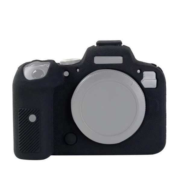 Canon EOS R6 Litchi Texure Soft Silicone Case (Black)
