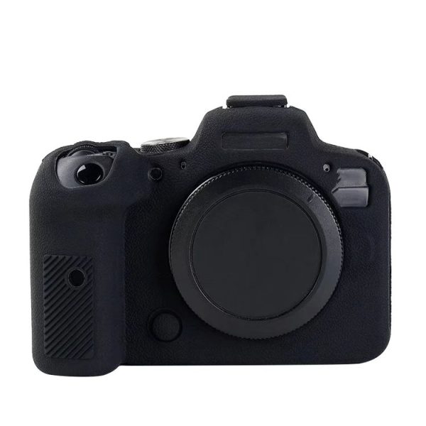 Canon EOS R6 Litchi Texure Soft Silicone Case (Black) - Image 2