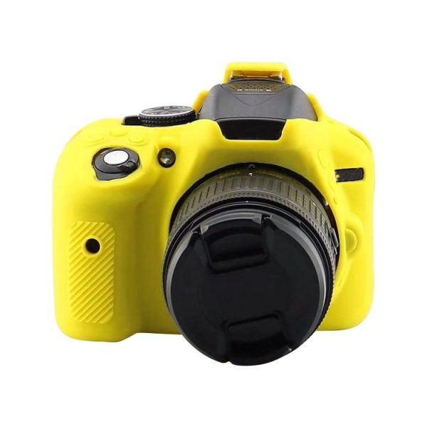 Soft Silicone Protective Case for Nikon D5300 (Yellow) - Image 2