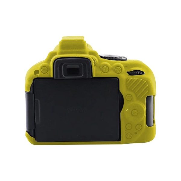 Soft Silicone Protective Case for Nikon D5300 (Yellow) - Image 3