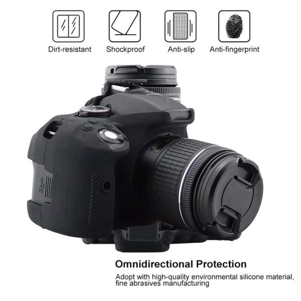Soft Silicone Protective Case for Nikon D5300 (Yellow) - Image 4