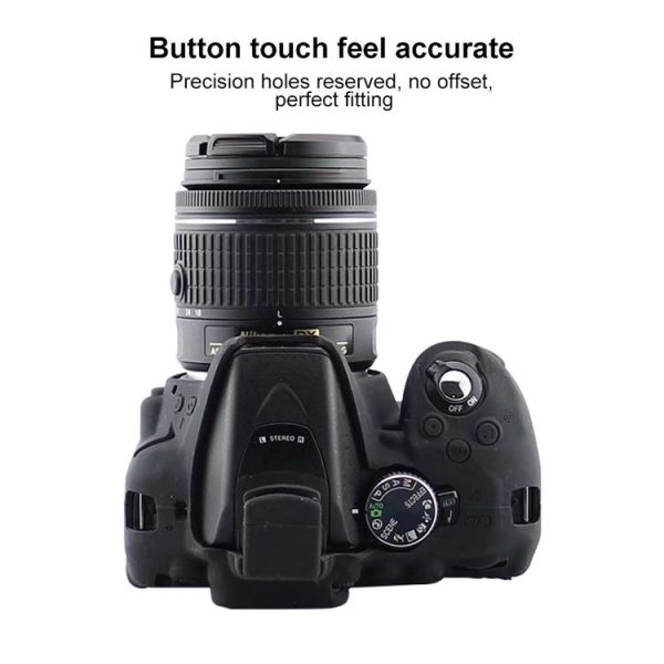Soft Silicone Protective Case for Nikon D5300 (Yellow) - Image 5