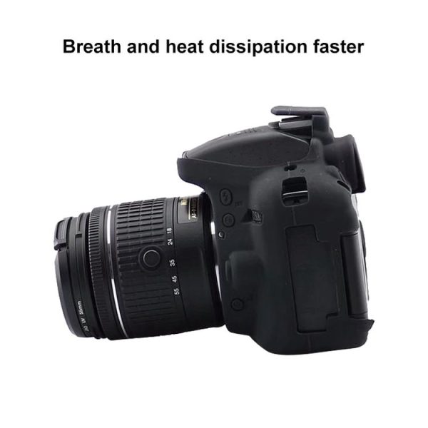 Soft Silicone Protective Case for Nikon D5300 (Yellow) - Image 6