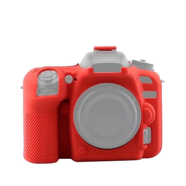 Soft Silicone Protective Case for Nikon D7500 (Red)