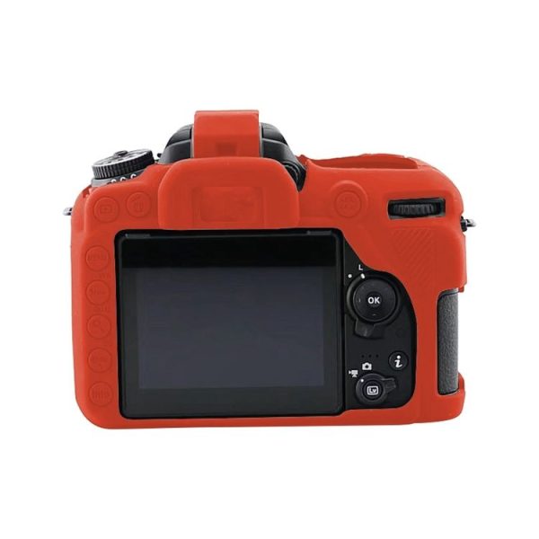 Soft Silicone Protective Case for Nikon D7500 (Red) - Image 3