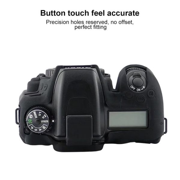 Soft Silicone Protective Case for Nikon D7500 (Red) - Image 5