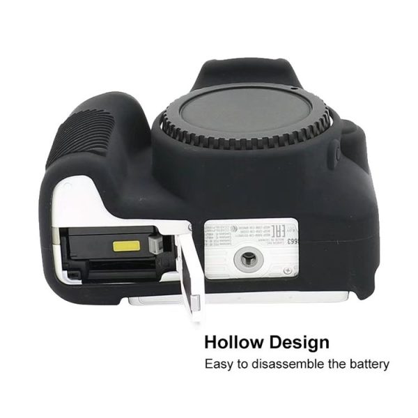 Canon EOS 200D / EOS 200D Mark II Soft Silicone Protective Case (Black) - Image 7