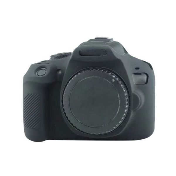 Soft Silicone Protective Case for Canon EOS 2000D (Black) - Image 2