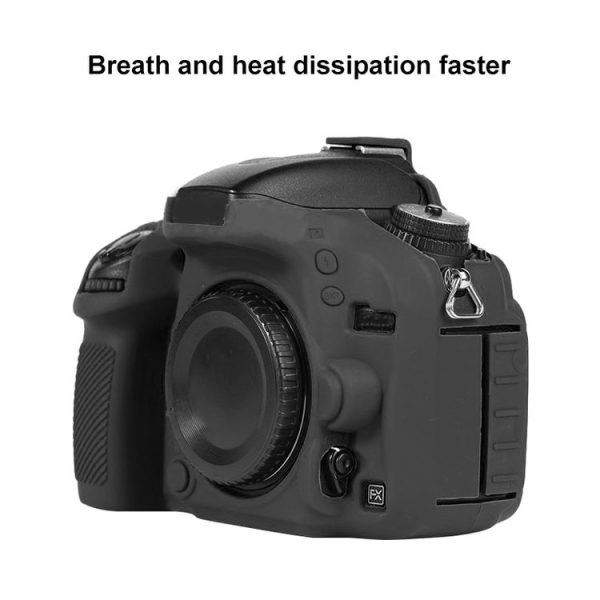 Nikon D600 / D610 Soft Silicone Protective Case (Black) - Image 6